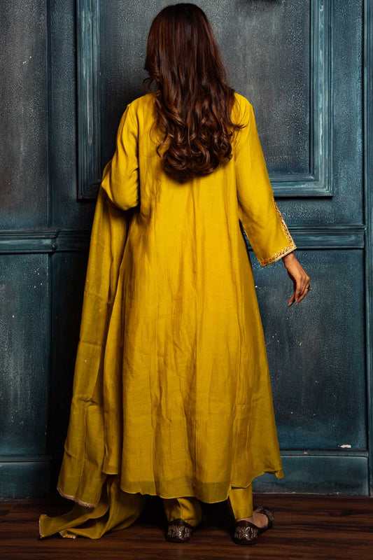 Royal Mustard nakshi Kurta Set