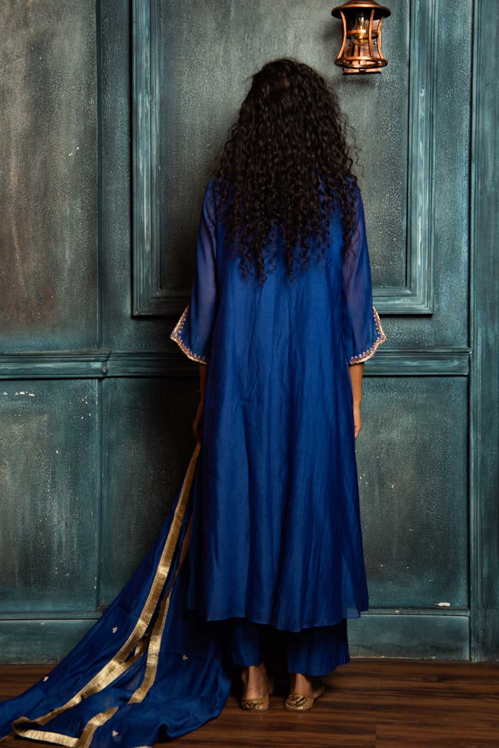 Royal Blue nakshi Kurta Set