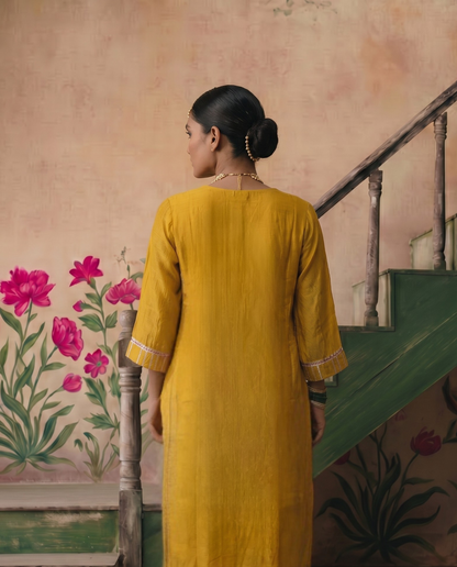 Mustard Yellow Gota Set