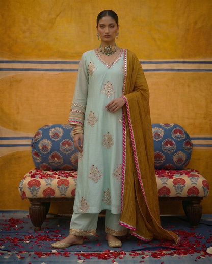 Mint Green dori noor kurta set