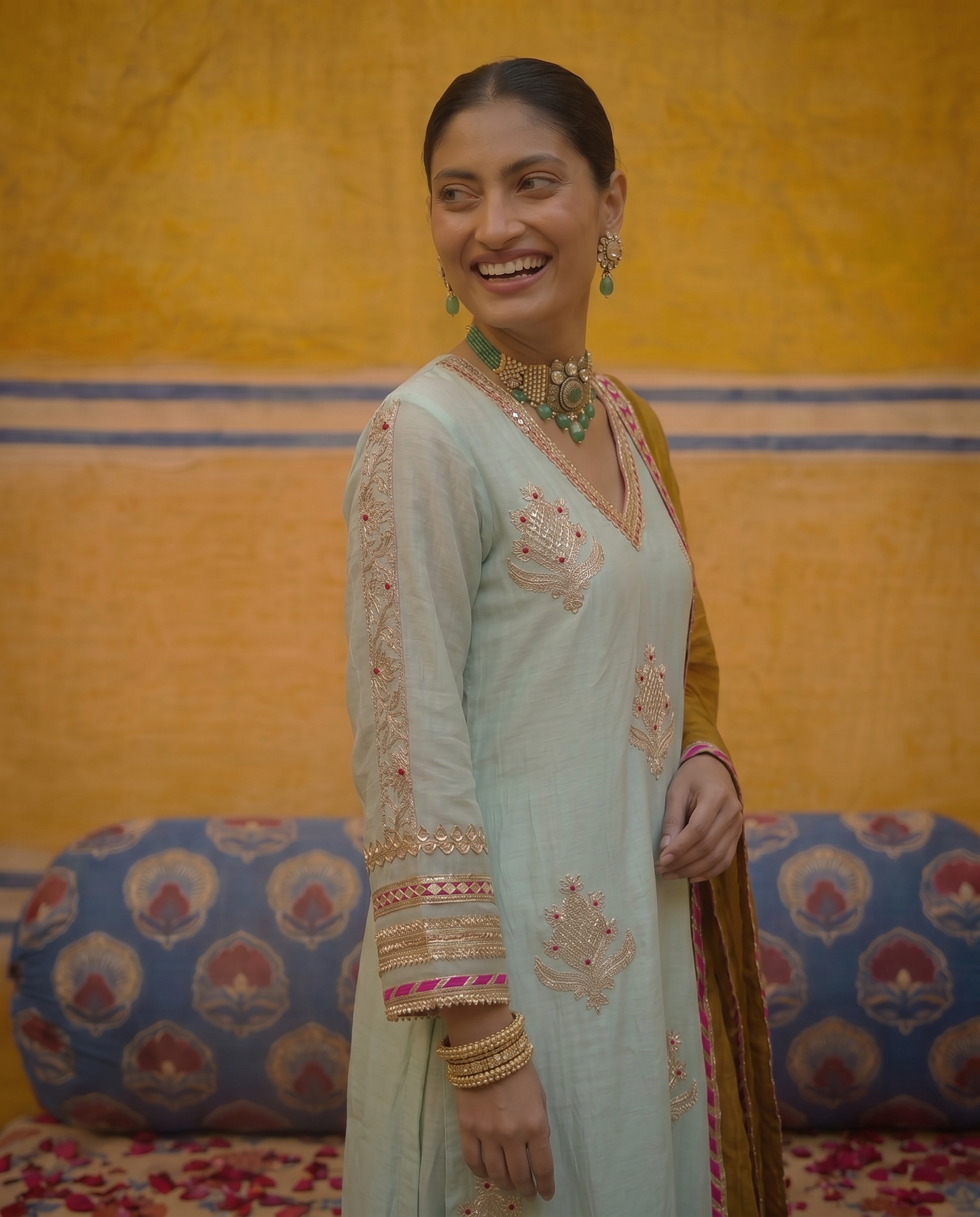 Mint Green dori noor kurta set