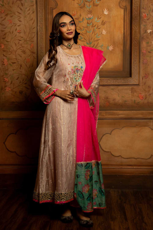 Rose Gold tissue shrinathji Set