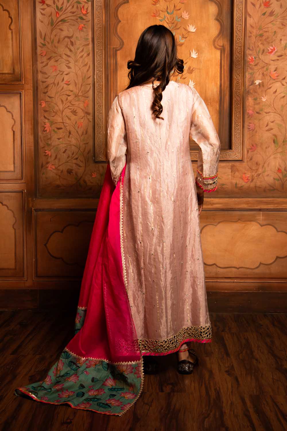 Rose Gold tissue shrinathji Set