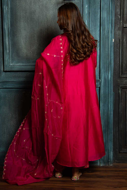 Rani Pink dori Kurta Set