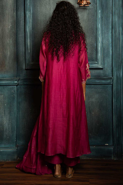 Magenta Bloom Kurta Set