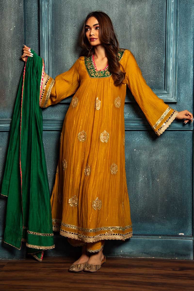 Mustard Meher Kurta Set