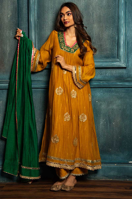 Mustard Meher Kurta Set
