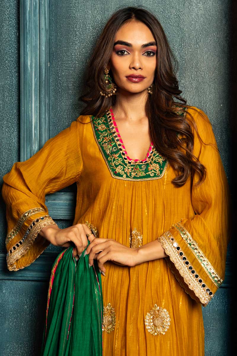 Mustard Meher Kurta Set