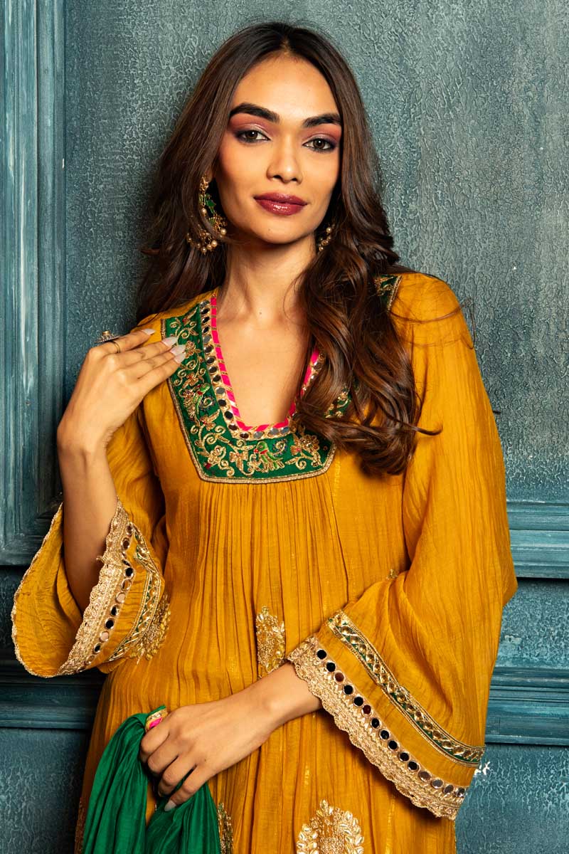 Mustard Meher Kurta Set
